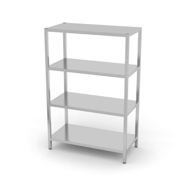 HENDI Lagerregal mit 4 Regalen – verschraubt Kitchen Line 1000 x 500 x 1800 mm