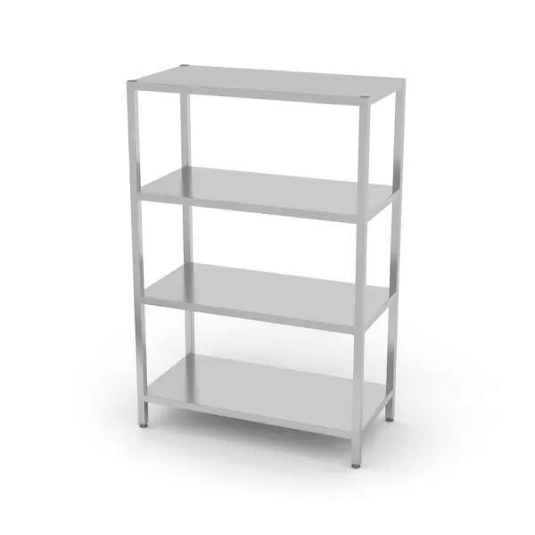 HENDI Lagerregal mit 4 Regalen – verschraubt Kitchen Line 1000 x 500 x 1800 mm 