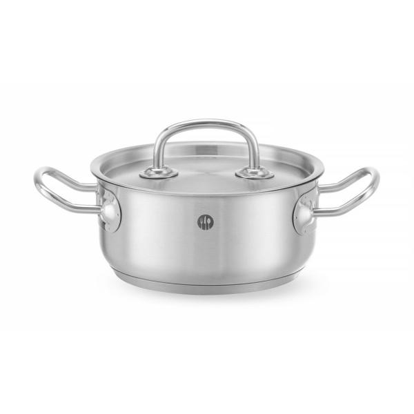 HENDI Bratentopf - mit Deckel Kitchen Line 1,5 l, Ø 160 x 75 mm