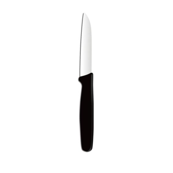 HENDI Gemüsemesser Schwarz Länge 180 mm