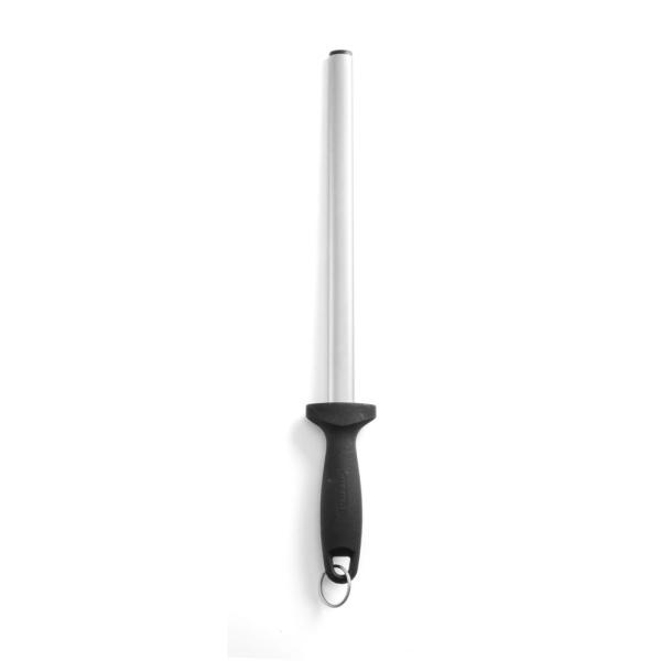 HENDI Wetzstahl diamant Profi Line oval Schwarz Länge 450 mm