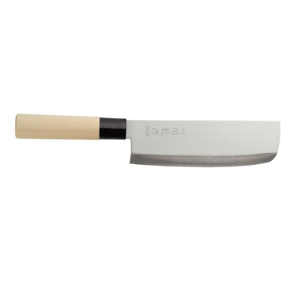HENDI Japanisches Messer Nakiri Schwarz Länge 290 mm