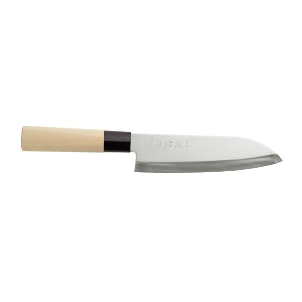 HENDI Japanisches Messer Santoku Holz hell Länge 290 mm