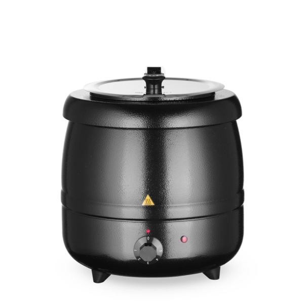 HENDI Suppenkessel Kitchen Line 8 l, Schwarz 230V / 400W Ø 330 x 363 mm