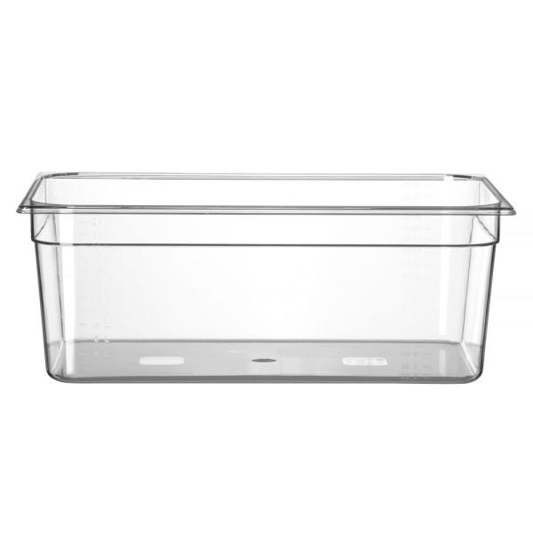 HENDI Gastronorm-Behälter 1/1 Profi Line GN 1/1 24 l, Transparent 530 x 325 x 200 mm