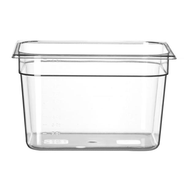 HENDI Gastronorm-Behälter 1/2 Profi Line GN 1/2 12,5 l, Transparent 325 x 265 x 200 mm Temperaturbeständig bis 110°C