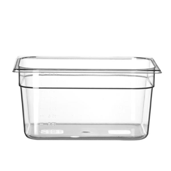 HENDI Gastronorm-Behälter 1/2 Profi Line GN 1/2 9,5 l, Transparent 325 x 265 x 150 mm Temperaturbeständig bis 110°C