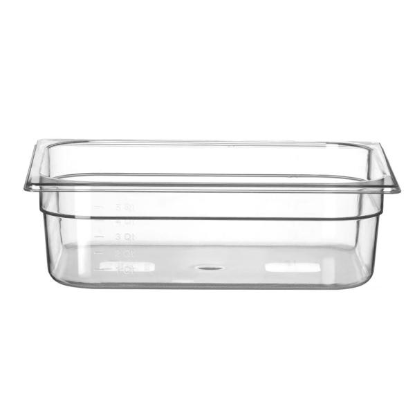 HENDI Gastronorm-Behälter 1/2 Profi Line GN 1/2 6,5 l, Transparent 325 x 265 x 100 mm Temperaturbeständig bis 110°C