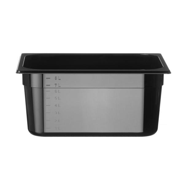 HENDI Gastronorm-Behälter 1/2 Profi Line GN 1/2 9,5 l, Schwarz 325 x 265 x 150 mm