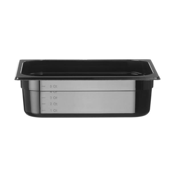 HENDI Gastronorm-Behälter 1/2 Profi Line GN 1/2 6,5 l, Schwarz 325 x 265 x 100 mm