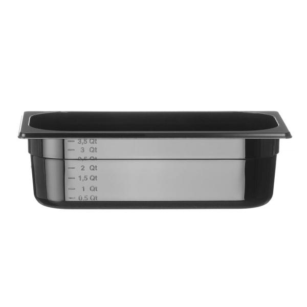 HENDI Gastronorm-Behälter 1/3 Profi Line GN 1/3 4 l, Schwarz 325 x 176 x 100 mm