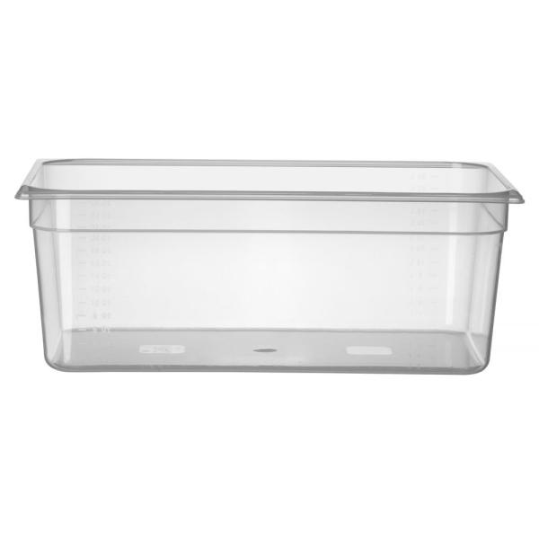 HENDI Gastronorm-Behälter 1/1 Profi Line GN 1/1 28 l, Transparent 530 x 325 x 200 mm