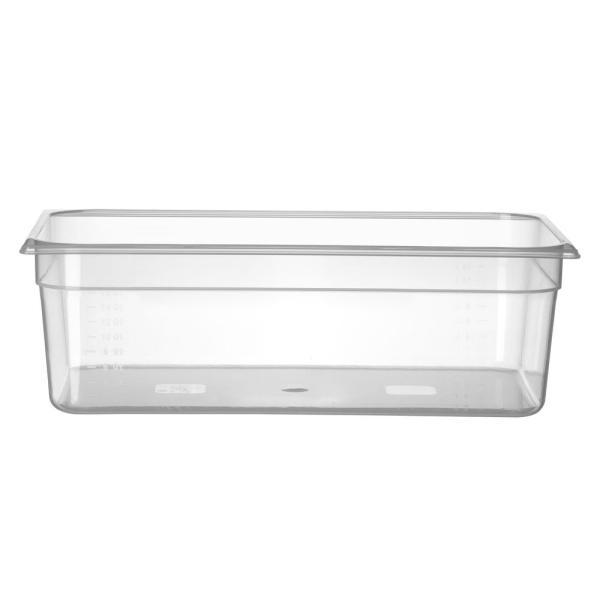 HENDI Gastronorm-Behälter 1/1 Profi Line GN 1/1 21 l, Transparent 530 x 325 x 150 mm Temperaturbeständigkeit bis 80°C