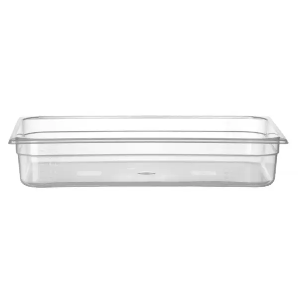HENDI Gastronorm-Behälter 1/1 Profi Line GN 1/1 14 l, Transparent 530 x 325 x 100 mm Temperaturbeständigkeit bis 80°C