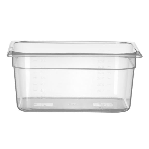 HENDI Gastronorm-Behälter 1/2 Profi Line GN 1/2 9,5 l, Transparent 325 x 265 x 150 mm Temperaturbeständig bis 80°C