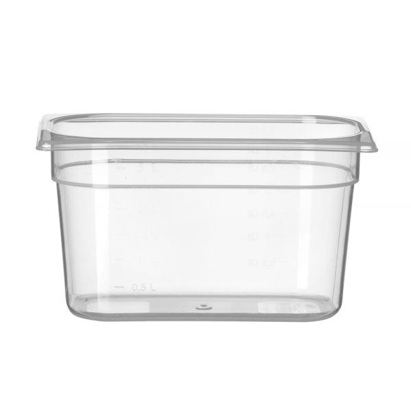HENDI Gastronorm-Behälter 1/4 Profi Line GN 1/4 4 l, Transparent 265 x 162 x 150 mm