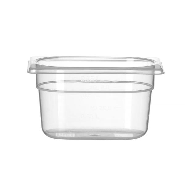 HENDI Gastronorm-Behälter 1/9 Profi Line 1,0 GN 1/9 1 l, Transparent 176 x 108 x 100 mm