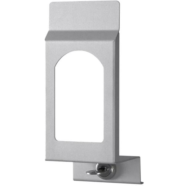 TEMDEX® Frontblende gewölbt mit Sichtfenster für Desinfektionsmittel- und Seifenspender Edelstahl.gebuerstet für 1000 ml Spender