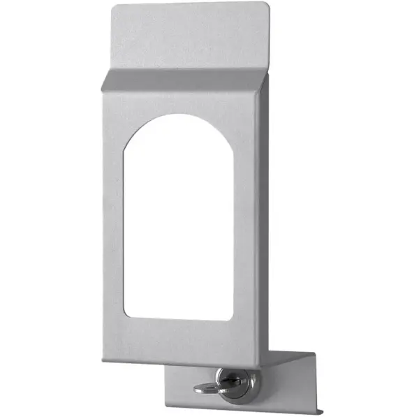 TEMDEX® Frontblende gewölbt mit Sichtfenster für Desinfektionsmittel- und Seifenspender Edelstahl.gebuerstet für 1000 ml Spender