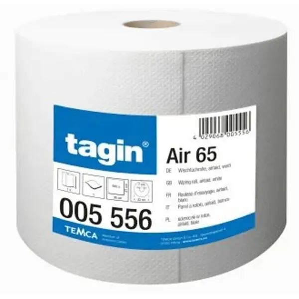 tagin® AIR 65 Wischtuchrolle 27 x 36 cm, hochweiß, perforiert, Rolle a 500 Blatt 1 Pack = 1 Rolle
