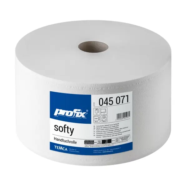 profix® softy Putztuchrolle 2-lagig, 22 x 36 cm, hochweiß, perforiert 1 Rolle = 2000 Blatt