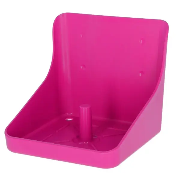 KERBL Lecksteinhalter aus Kunststoff eckig pink