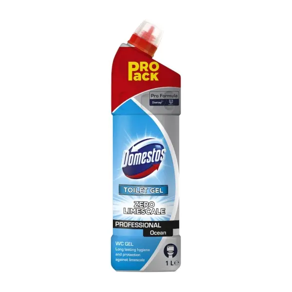 Diversey Domestos Pro Formula WC-Reiniger Ocean Toilettengel 1 l Flasche