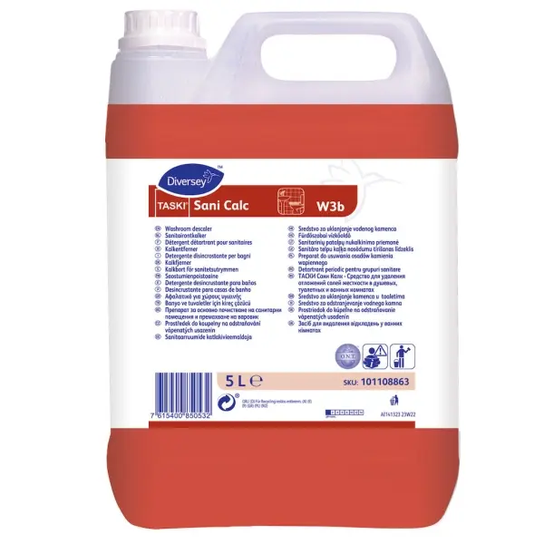 TASKI Sani Calc W3b Sanitärgrundreiniger & Entkalker 5 l Kanister