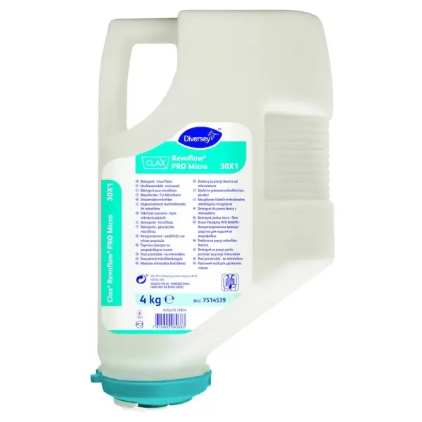 Diversey Clax Revoflow Pro Micro 30X1 Waschmittel für Mikrofaser 4 kg Kartusche