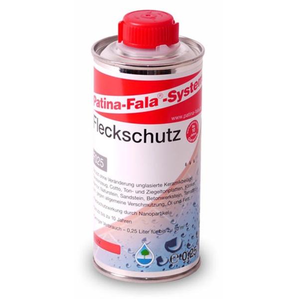 Patina-Fala Fleckschutz schützt vor allgemeinen Verschmutzungen. Öl und Fett 250 ml Flasche