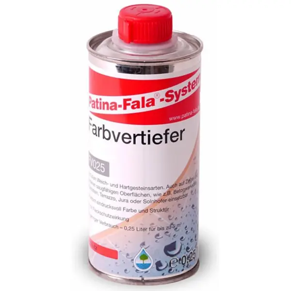 Patina-Fala Farbvertiefer mit Fleckschutzwirkung für alle Weich- und Hartgesteinsarten geeignet 250 ml Flasche