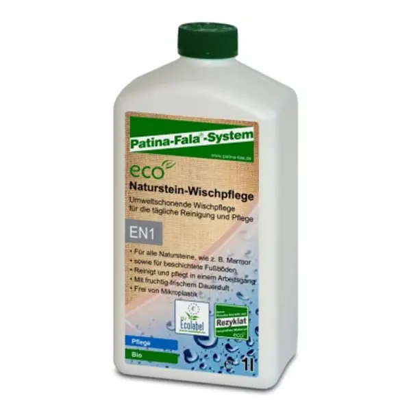 Patina-Fala ECO Naturstein-Wischpflege umweltschonende Wischpflege für die tägliche Reinigung und Pflege 1 l Flasche