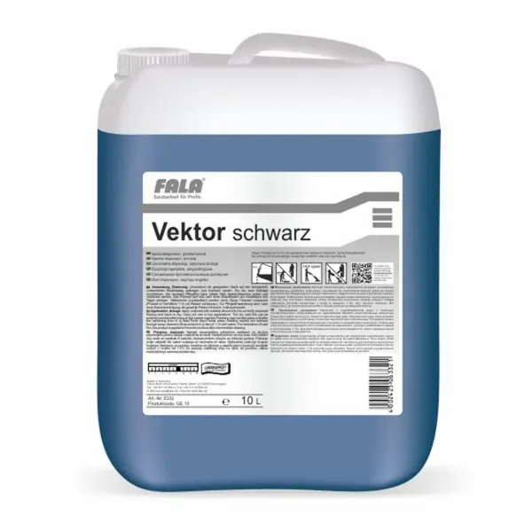 FALA Vektor schwarz Universaldispersion, geprüft nach DIN 18032 10 l Kanister