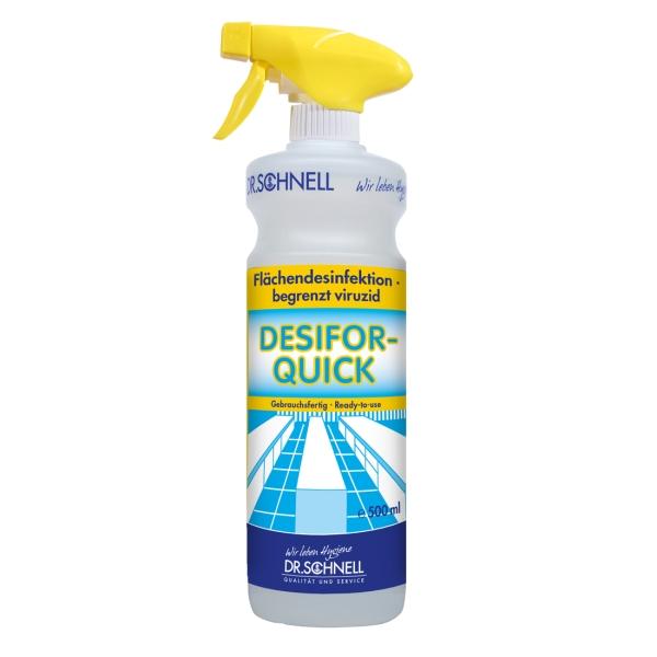 Dr.Schnell DESIFOR-QUICK Schnelldesinfektion für Flächen,  1 Karton = 6 Flaschen