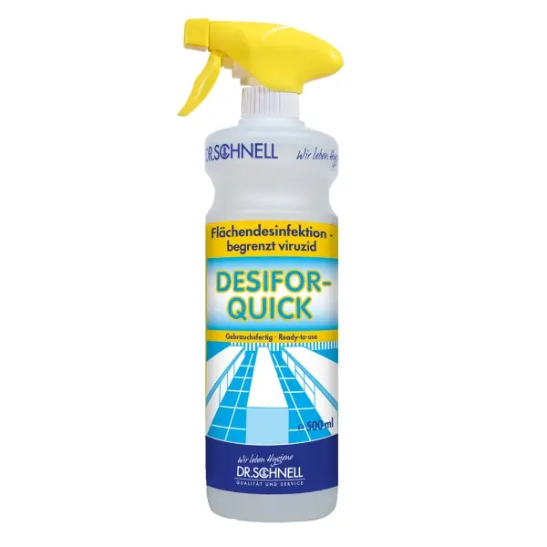 Dr.Schnell DESIFOR-QUICK Schnelldesinfektion für Flächen,  1 Karton = 6 Flaschen