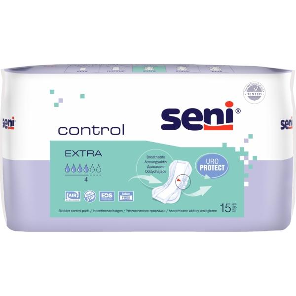 Seni Control Extra atmungsaktive Inkontinenzeinlage 1 Beutel = 15 Stück