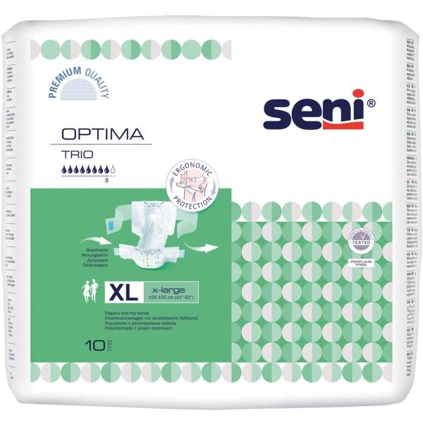 Seni Optima Trio Gr. XL Inkontinenzvorlage mit Hüftgürtel 1 Beutel = 10 Stück