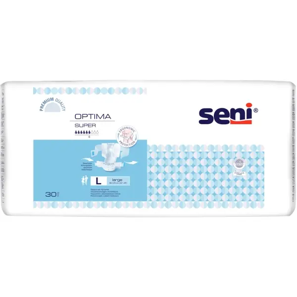 Seni Optima Super Gr. L Inkontinenzslip mit Hüftgürtel 1 Beutel = 30 Stück