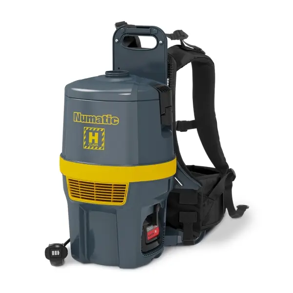 NUMATIC H-Klasse-Rucksacksauger RHB150NX Hepa mit Ladegerät, ohne Akku inkl. Zubehörset