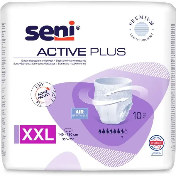 Seni Active Plus Gr. XXL elastische Inkontinenzpants 1 Beutel = 10 Stück