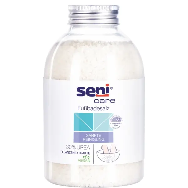 Seni Care Fußbadesalz für weiche, gepflegte Füße 400 g Flasche