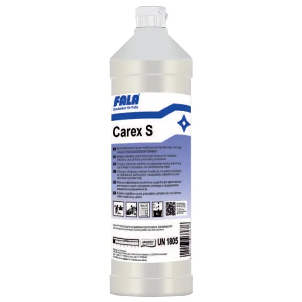 FALA Carex S Hochwirksamer saurer Kalklöser für Großküchen 1 l Flasche