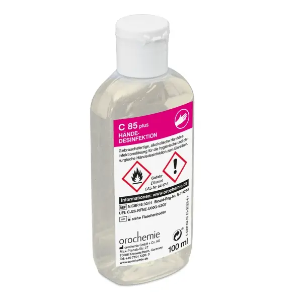 C 85 plus Händedesinfektion alkoholisches Einreibepräparat 100 ml Flasche