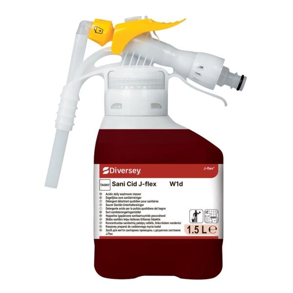 TASKI Sani Cid J-Flex W1d saurer Sanitär-Unterhaltsreiniger 1,5 l Flasche J-Flex