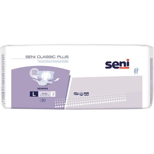 Seni Classic Plus Gr. L Inkontinenz-Windeln für Erwachsene 1 Beutel = 30 Stück