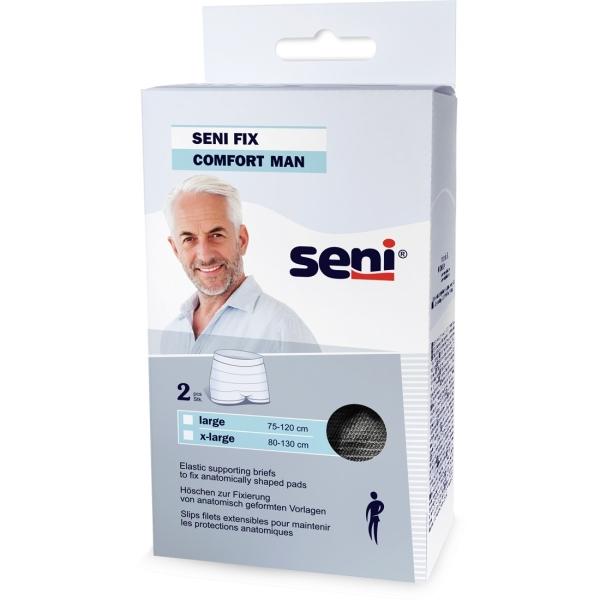 Seni Fix Comfort Man Black Gr. L Fixierhose für Männer 1 Beutel = 2 Stück