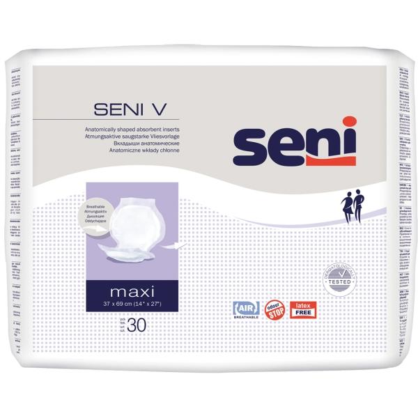 Seni V Maxi anatomisch geformte Vliesvorlage 1 Beutel = 30 Stück