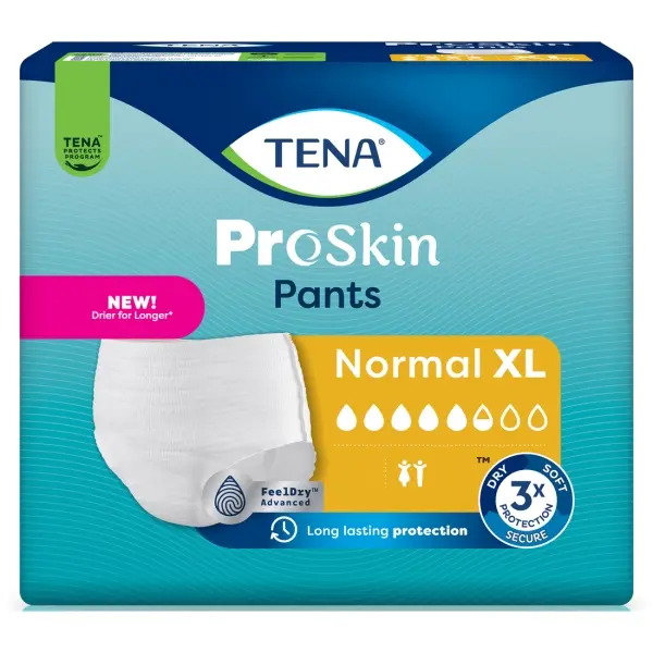 TENA ProSkin Pants Normal Gr. XL Inkontinenzpants für mittelschwere Blasenschwäche 1 Beutel = 15 Stück