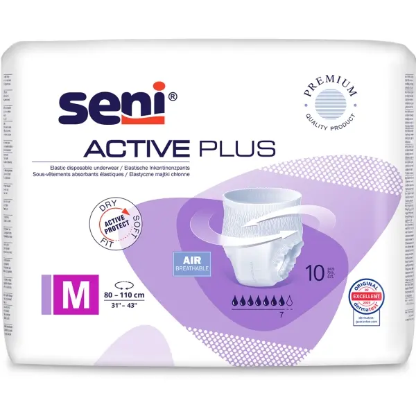 Seni Active Plus Gr. M elastische Inkontinenzpants 1 Beutel = 10 Stück