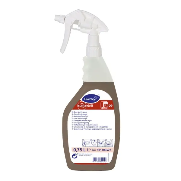 Diversey Suma Grill D9 hochalkalischer Ofen- & Grillreiniger 750 ml Flasche